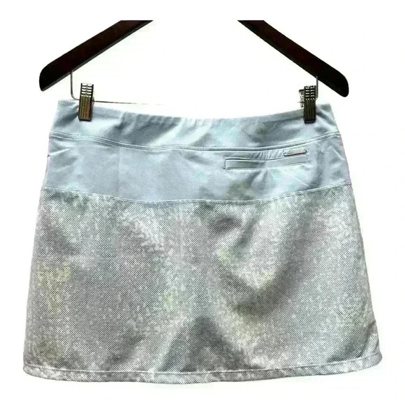 Adidas Golf  Skort Skirt Pull On Elastic Waist Pockets Stretch Blue - Picture 2 of 8